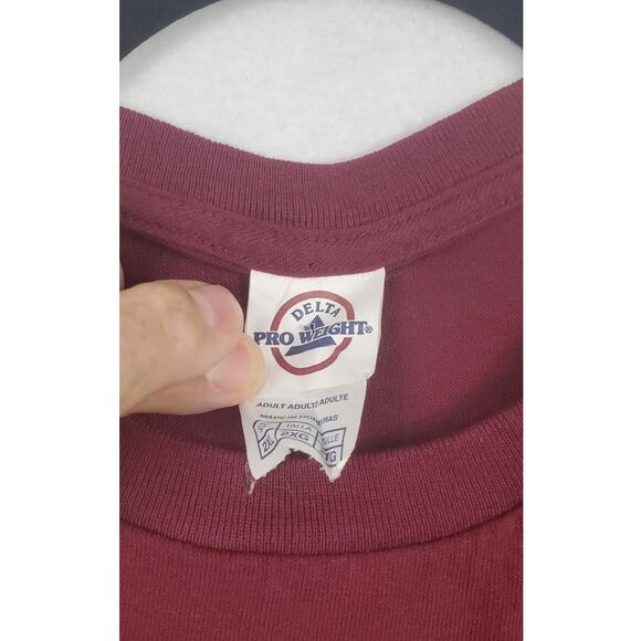 Delta Tech Pro Weight Virginia Tech Hokies Long Sleeve T-Shirt Men XXL PRE-OWNED - Picture 4 of 6